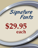 Signature Scan Conversion to True Type Font